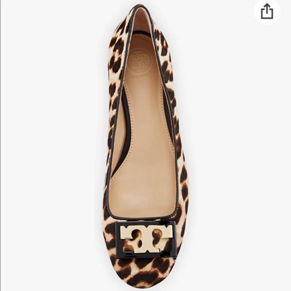 Tory Burch Gigi Leopard pump very chic Animal print calf hair sold at Saks